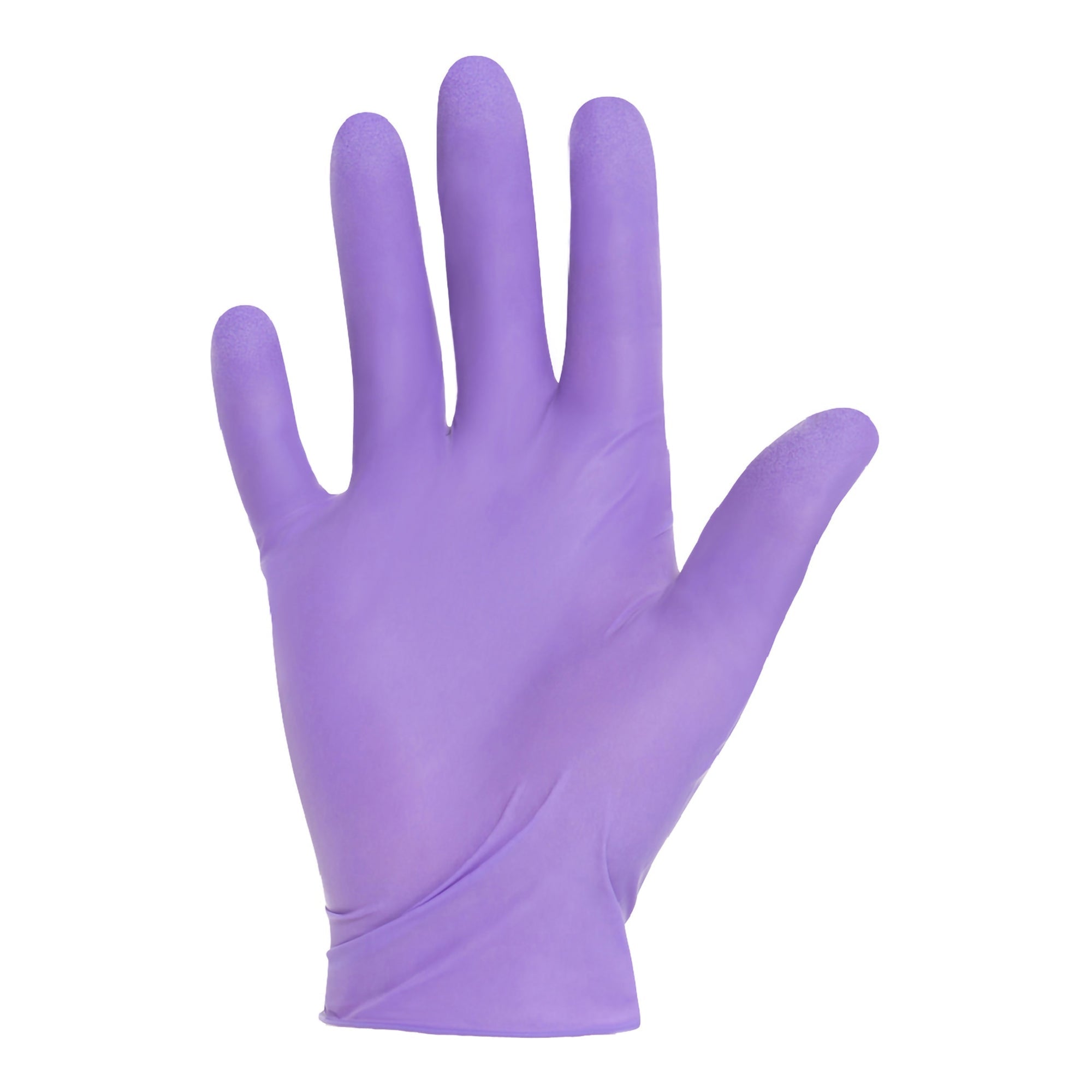 exam glove purple nitrile large sterile single nitrile standard cuff length textured fingertips purple chemo tested