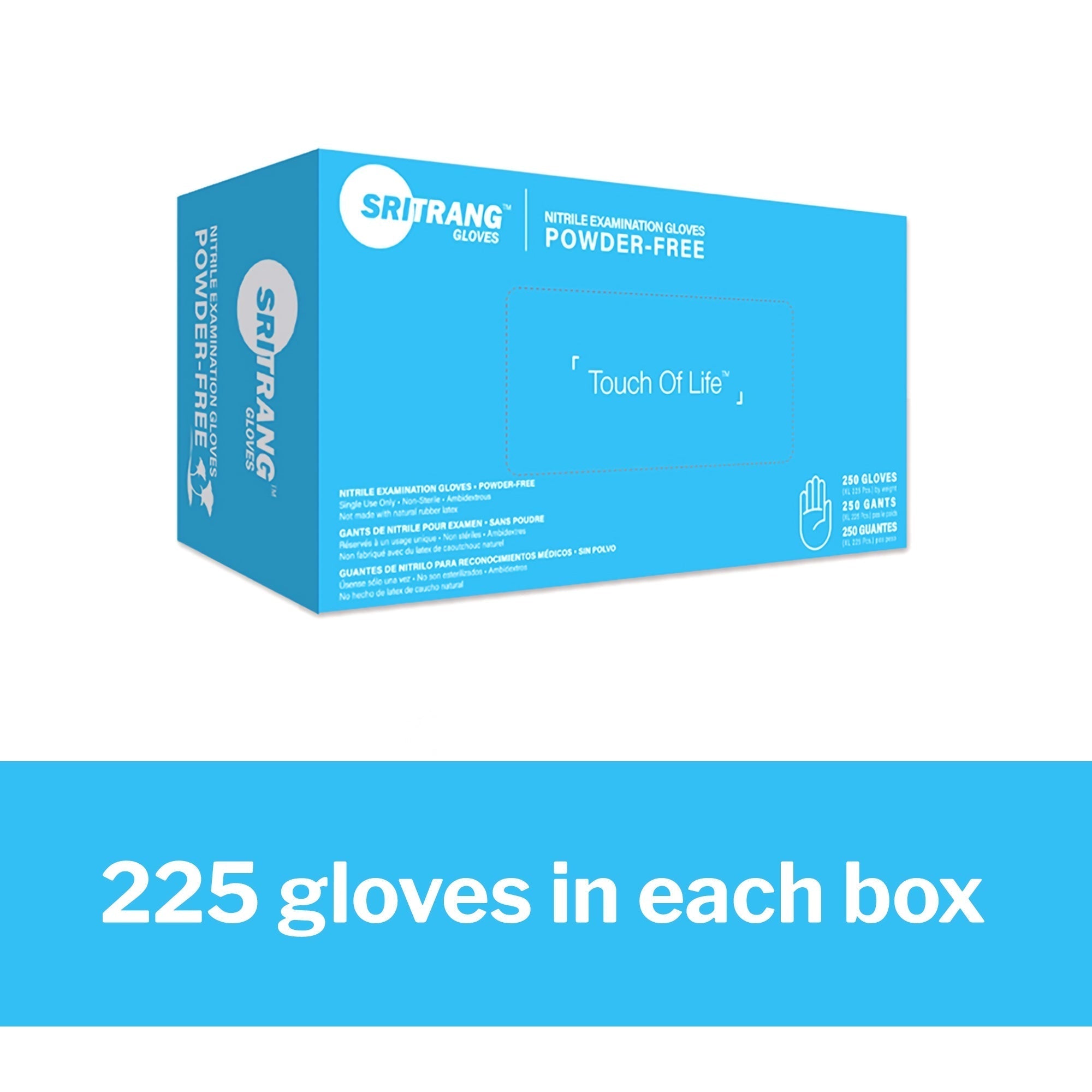 exam glove touch of life x large nonsterile nitrile textured fingertips black chemo tested packaging type box