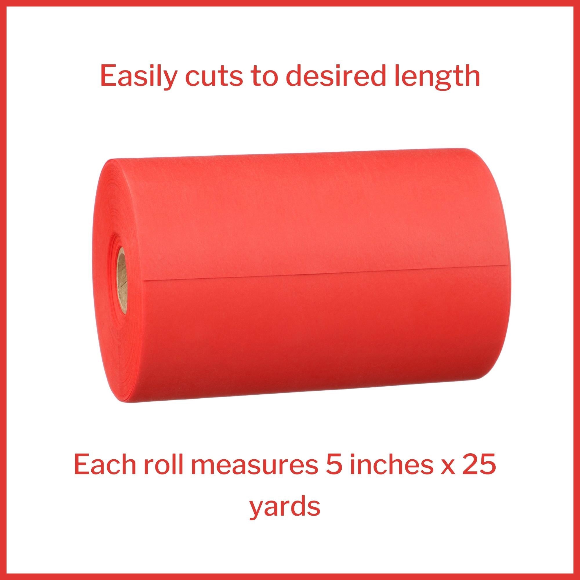 exercise resistance band mckesson cando red 5 inch x 25 yard light resistance packaging type each