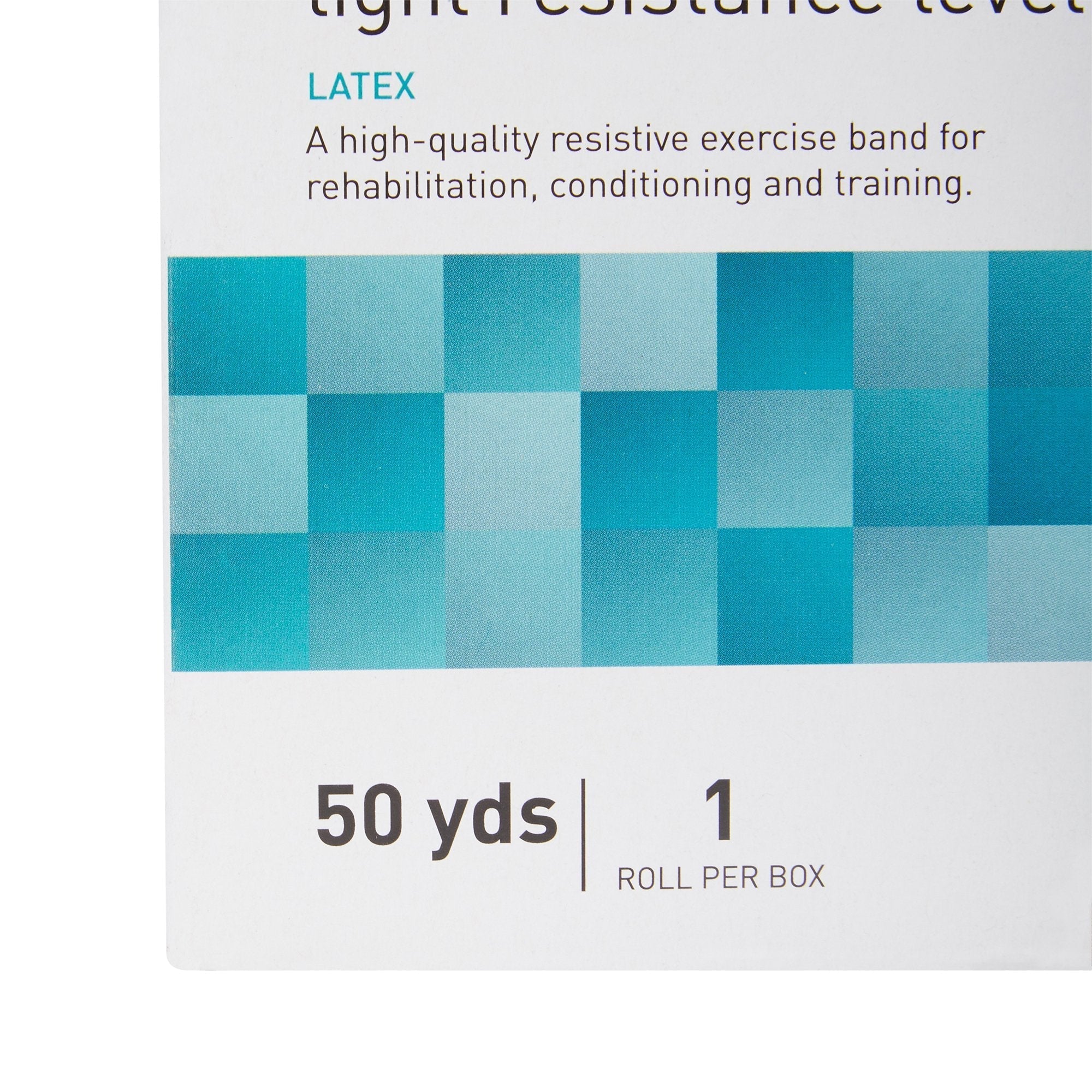 exercise resistance band mckesson cando red 5 inch x 50 yard light resistance packaging type each