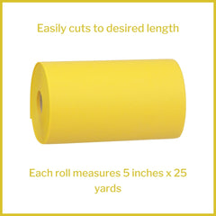 exercise resistance band mckesson cando yellow 5 inch x 25 yard x light resistance packaging type each