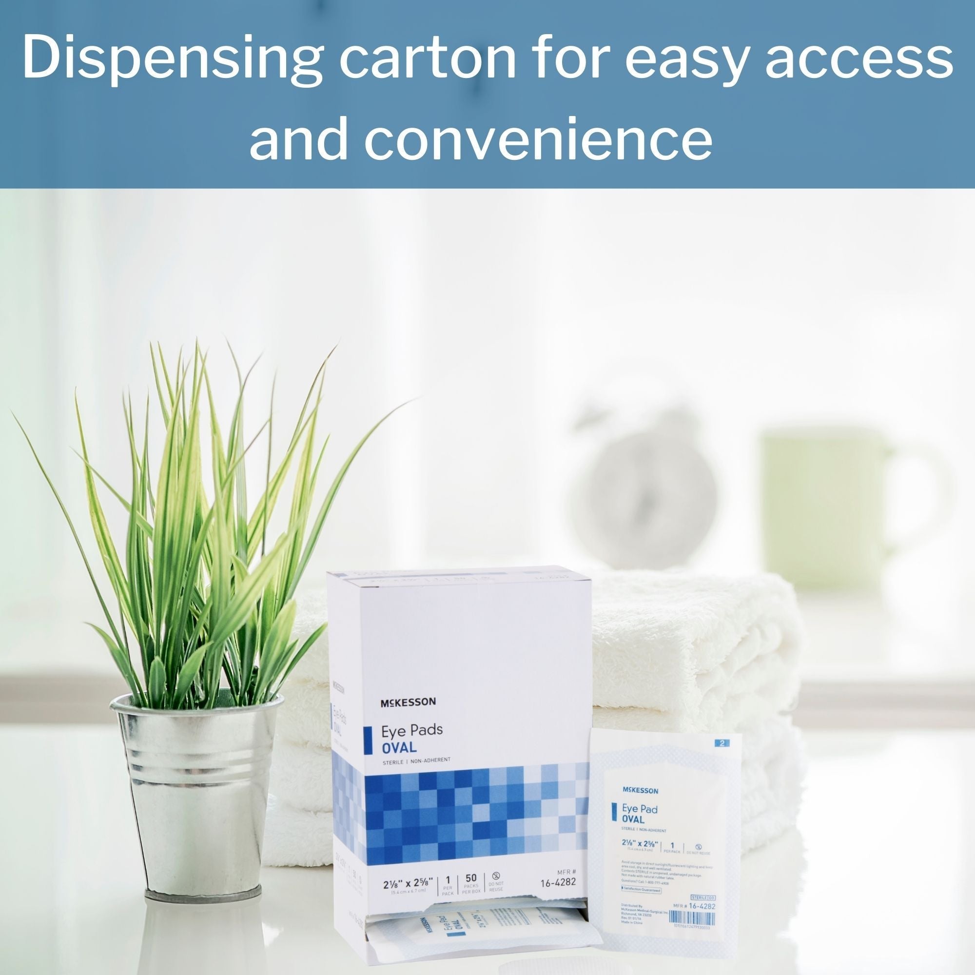 eye pad mckesson 2 1 8 x 2 5 8 inch sterile 1 per pack packaging type box