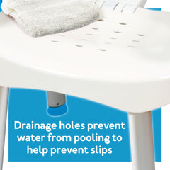 ez bath and shower seat with handles carex