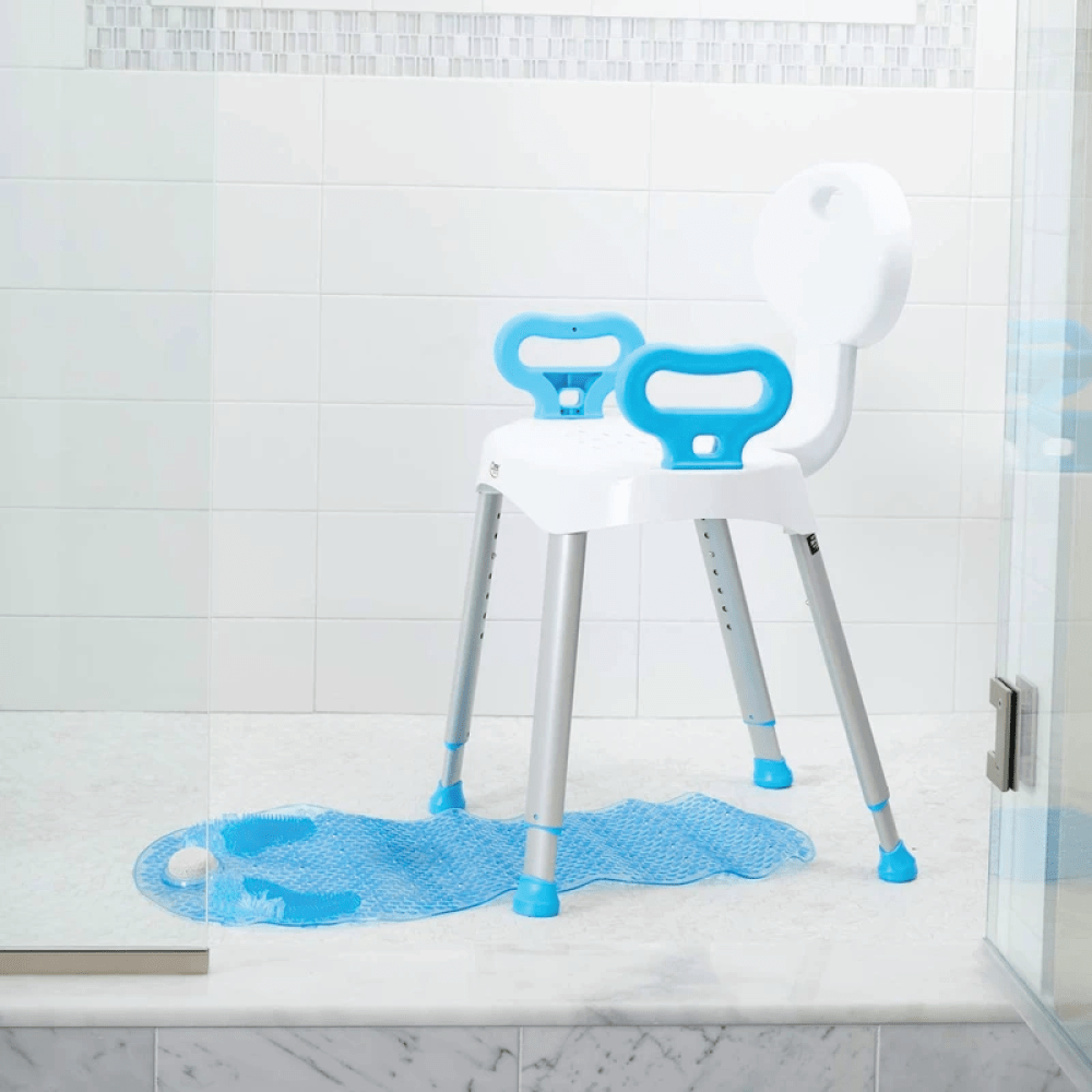 ez bath and shower seat with handles carex