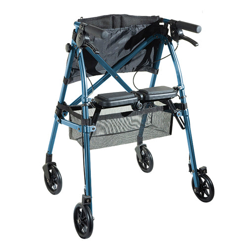 ez fold n go rollator cobalt blue each