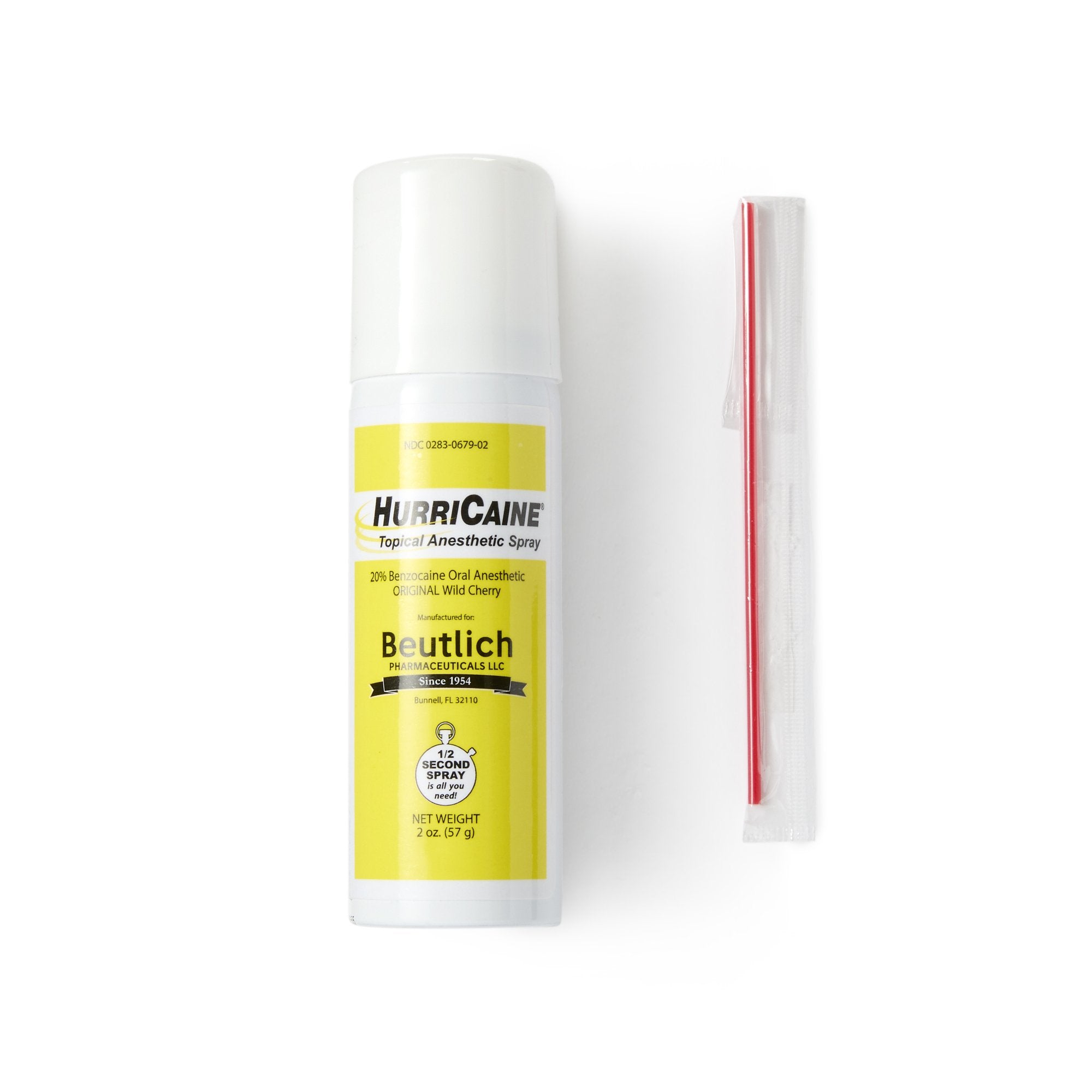 Oral Pain Relief HurriCaine 20% Strength Benzocaine Oral Spray 2 oz.