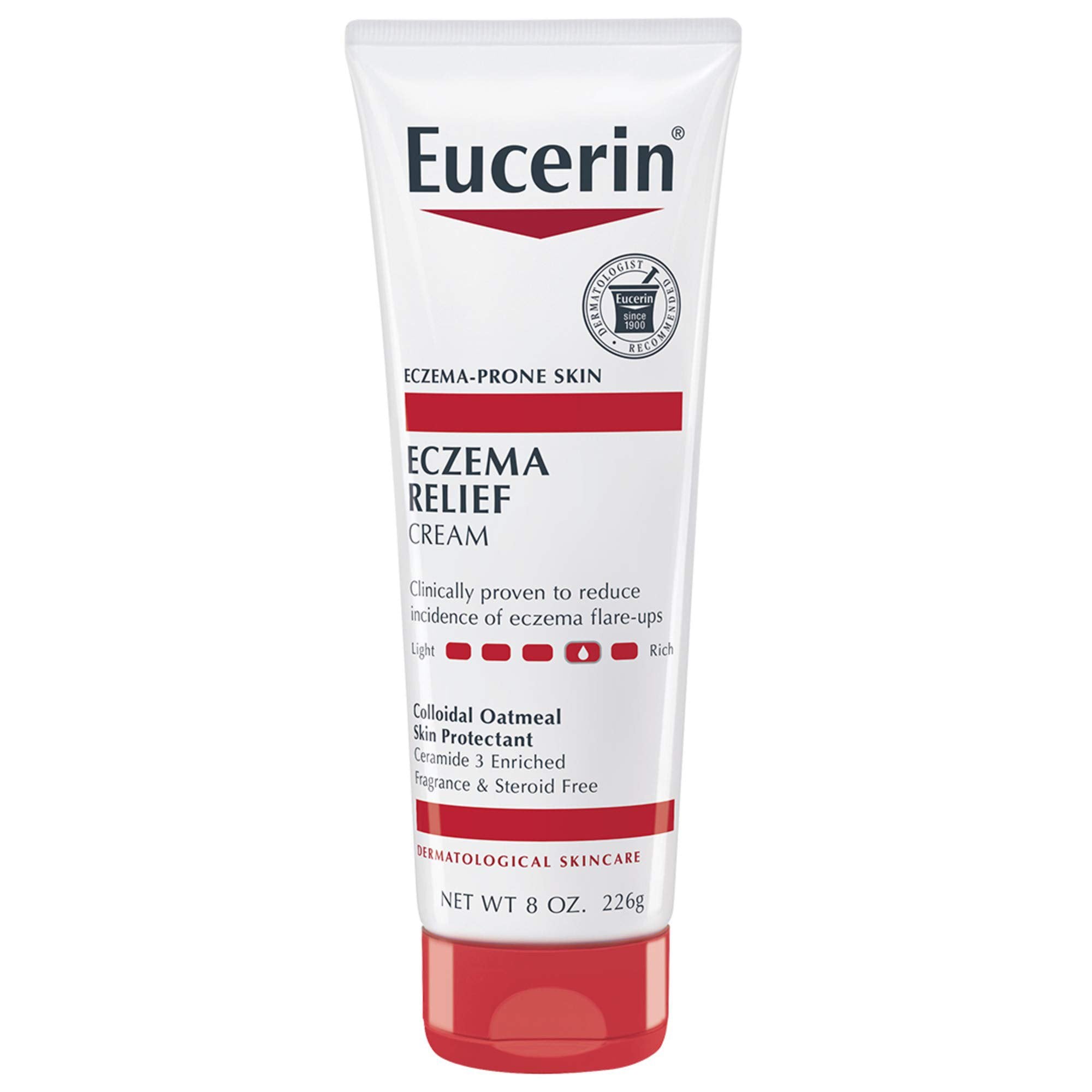 Eczema Cream Eucerin Eczema Relief 8 oz. Tube Unscented Cream