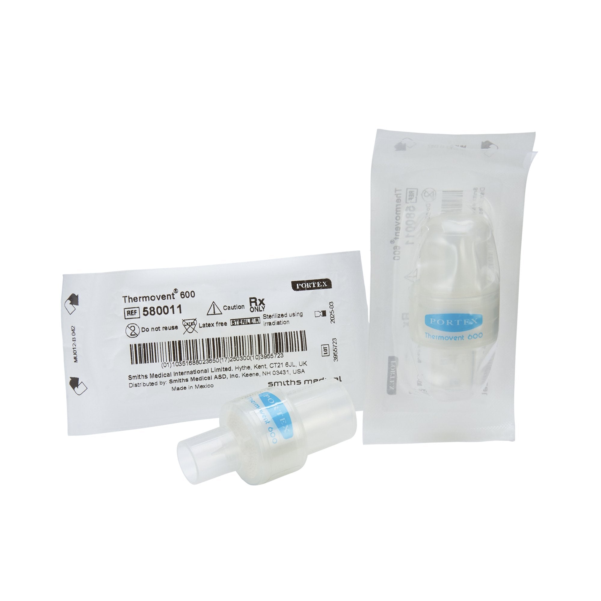 Heat and Moisture Exchanger Portex 27 mg H?O/L @ VT 500mL 1.0 cm H?O @ 30 LPM