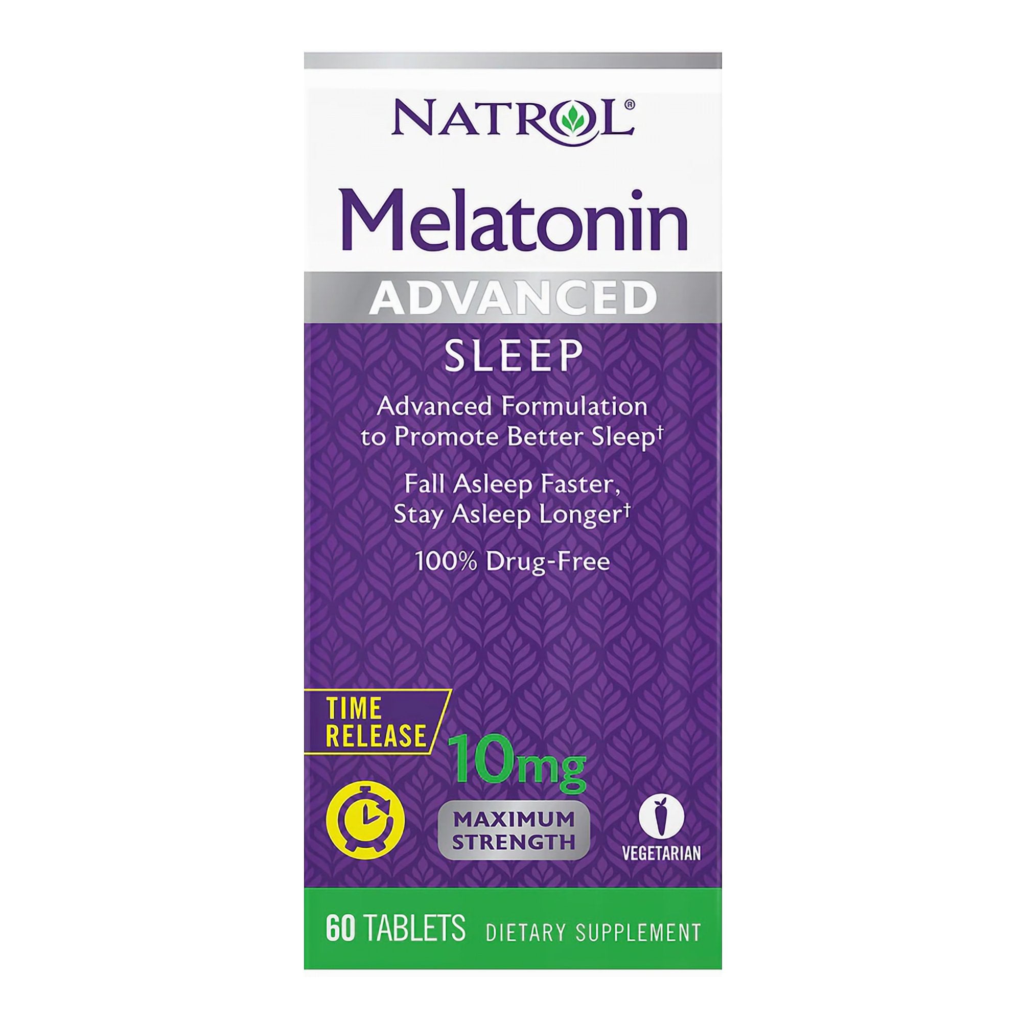 Natural Sleep Aid Natrol 60 per Bottle Tablet 10 mg Strength