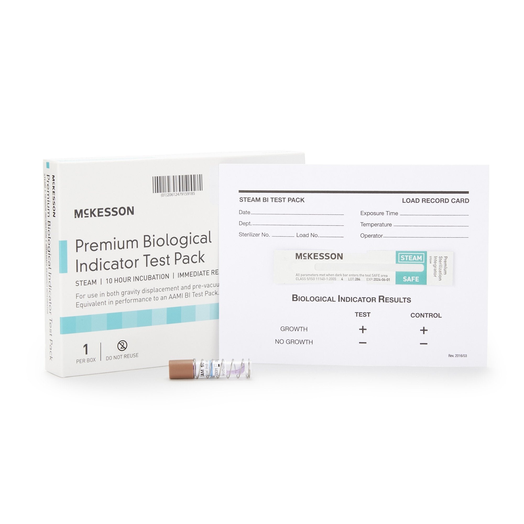McKesson Sterilization Biological Indicator Pack Steam