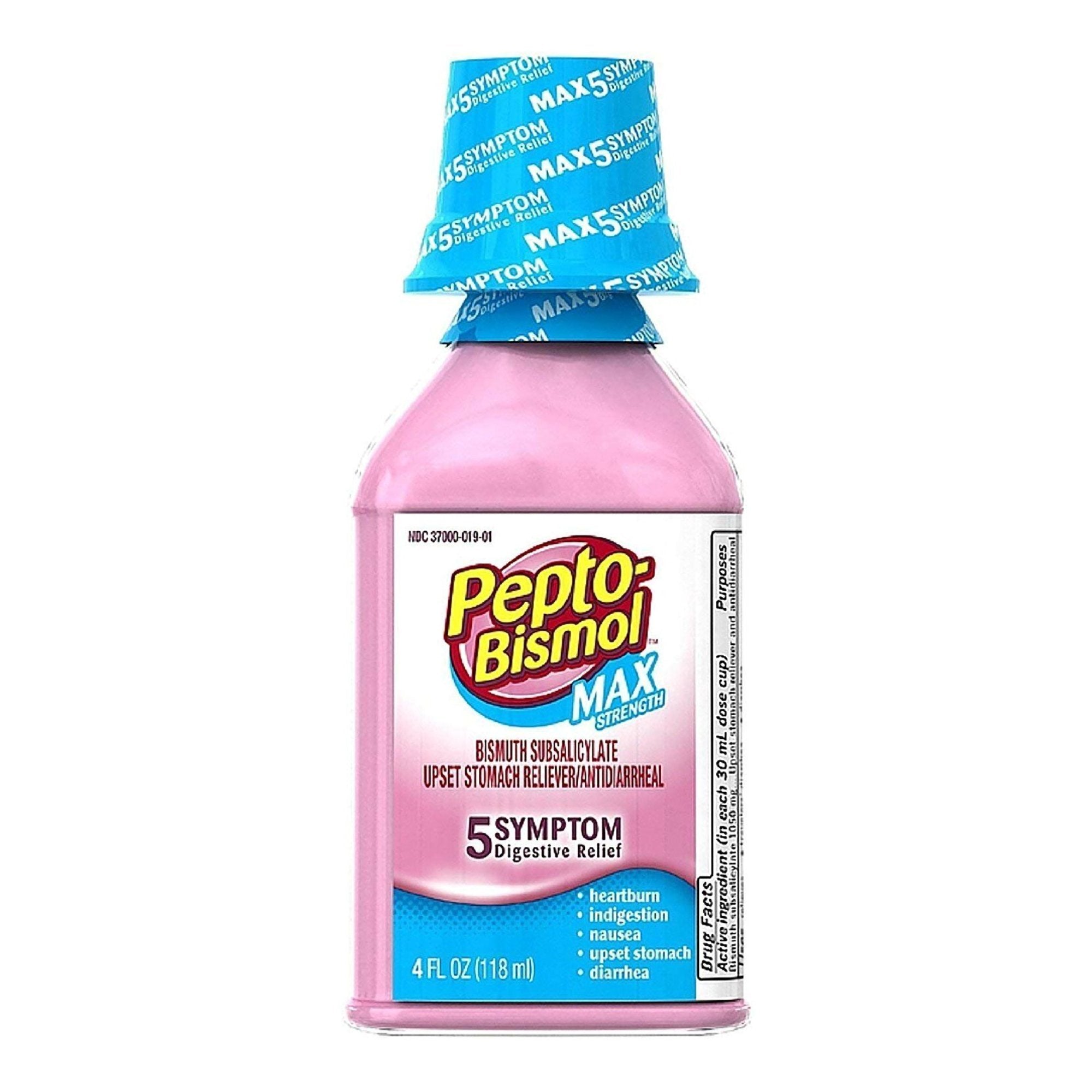 Anti Diarrheal Pepto Bismol 1,050 mg Strength Liquid 4 oz.