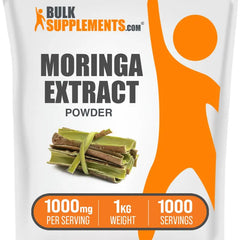 Bulksupplements.Com Moringa Extract Powder Dietary Supplements Moringa Leaf Natural Antioxidants Fitness Edible Moringa Oleifera 100G 1Kg 1000Mg per Serving
