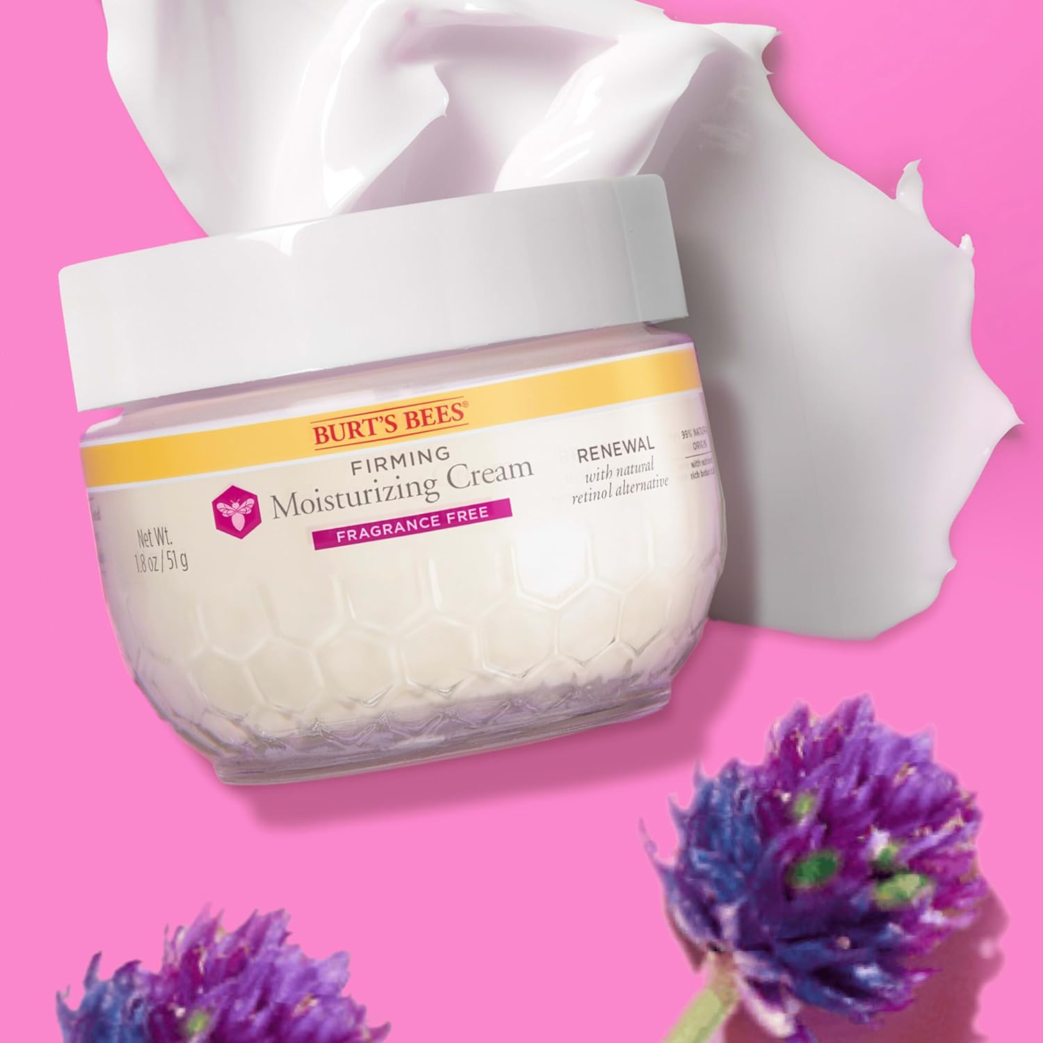 facial moisturizer burts bees firming 1 8 oz jar scented cream