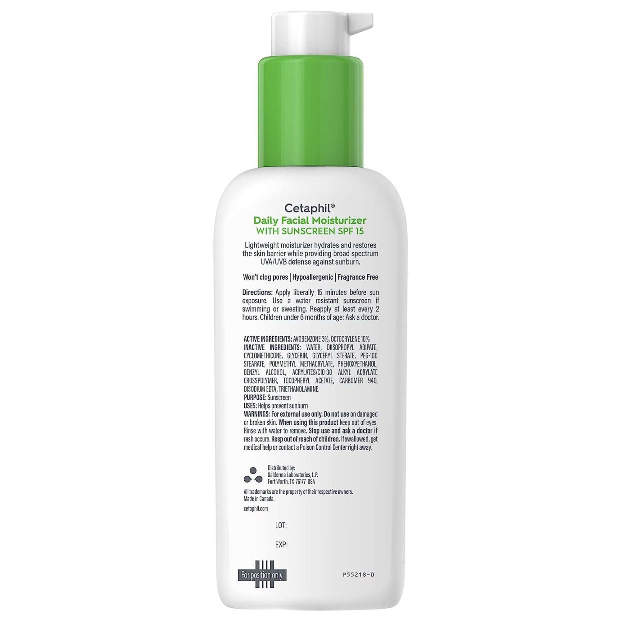 facial moisturizer with sunscreen cetaphil 4 oz pump bottle unscented lotion