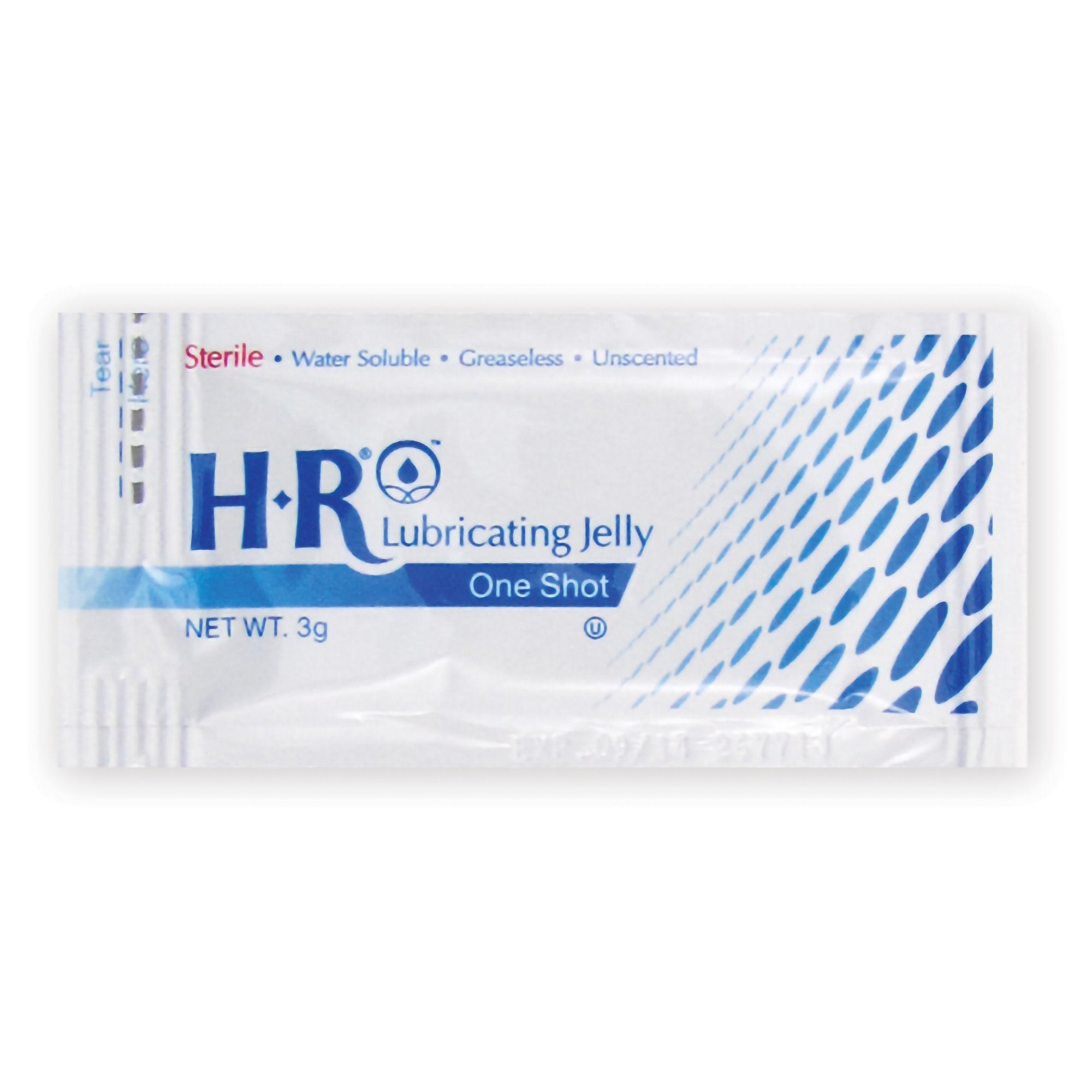 Lubricating Jelly HR One Shot 3 Gram Individual Packet Sterile