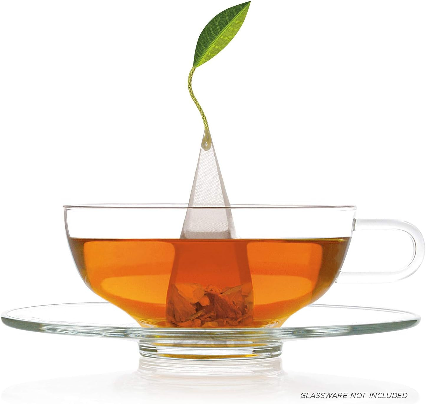 Wellbeing Organic Wellness Tea Presentation Box Tea Sampler Gift Set, 20 Assorted Variety Handcrafted Pyramid Tea Infuser Bags Herbal Tea, Green Tea