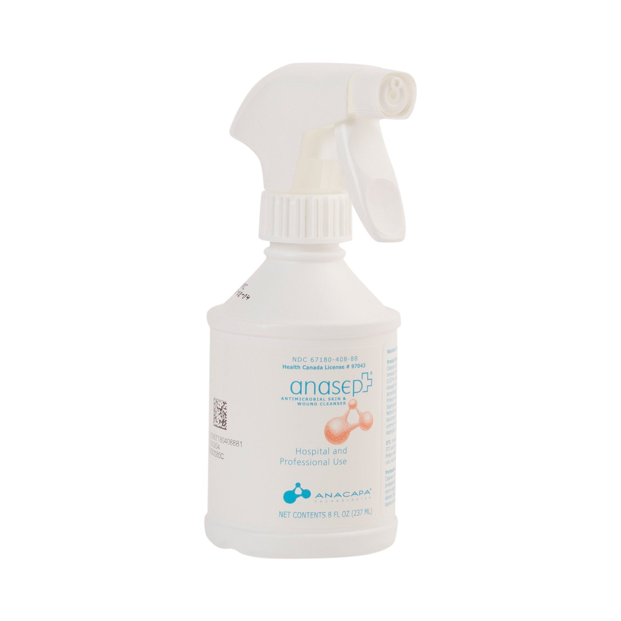 Wound Cleanser Anasept 8 oz. Pump Bottle NonSterile Antimicrobial