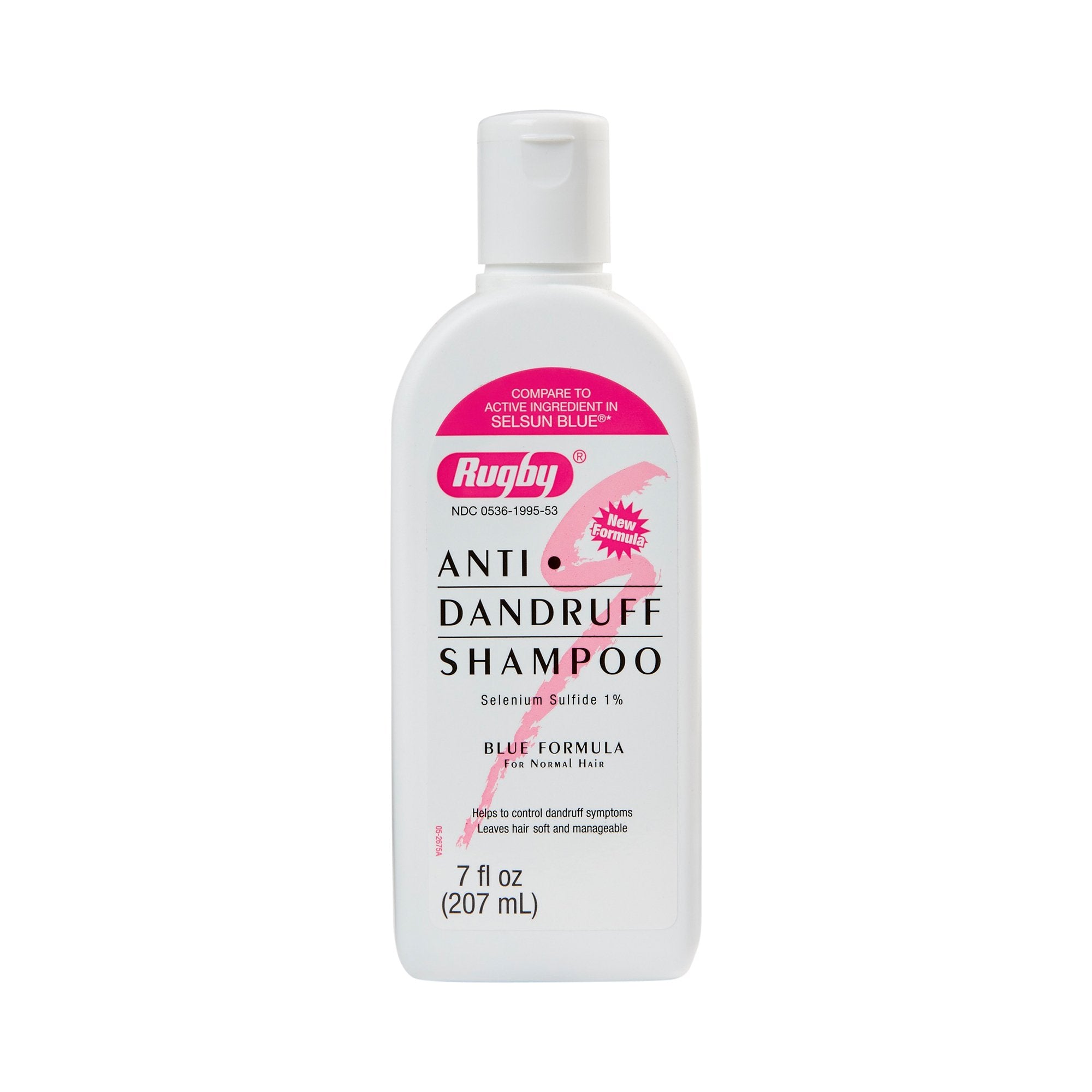 Champú anticaspa Rugby, 7 oz., botella con tapa abatible, sin perfume