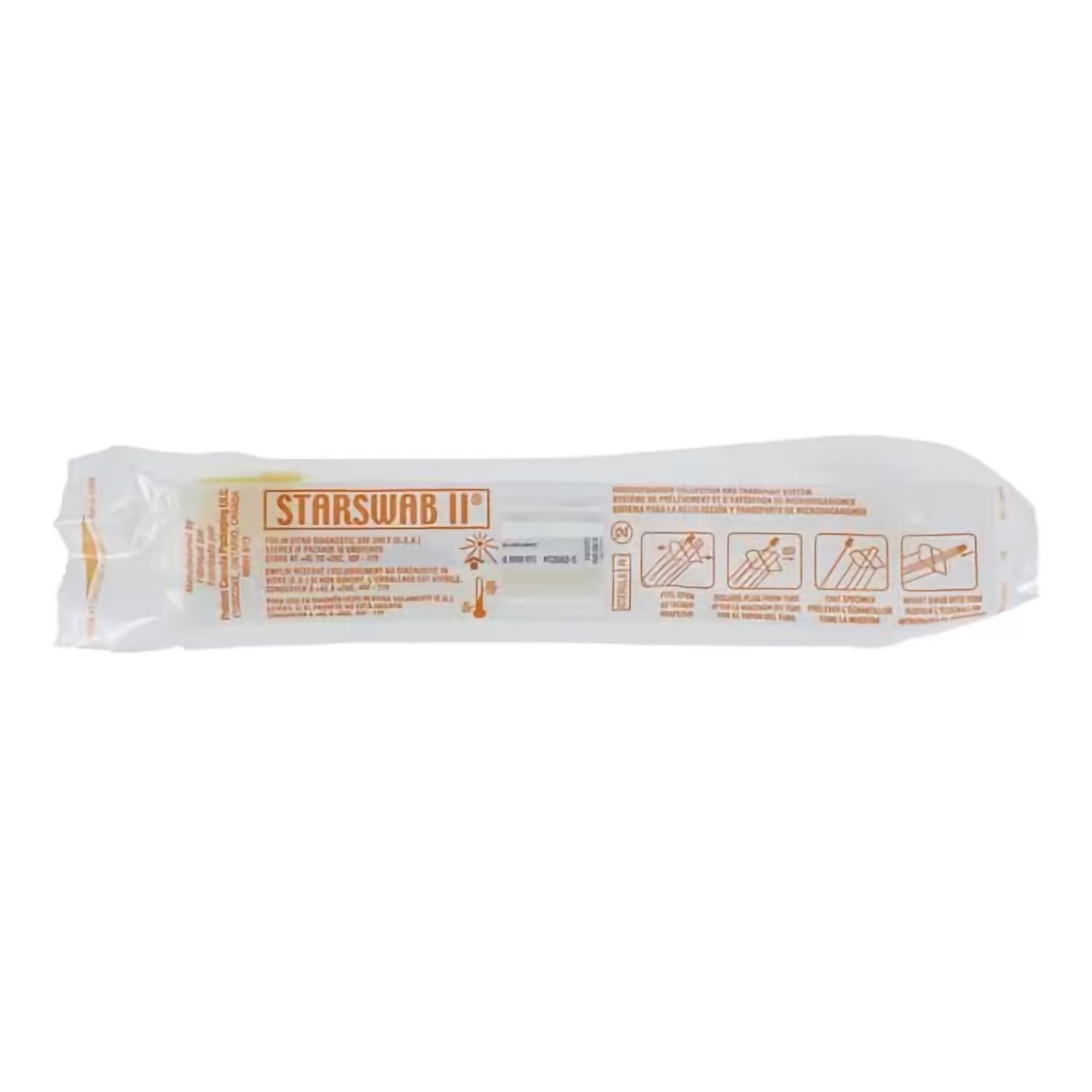 Starswab II Specimen Collection and Transport System 6 Inch Length Sterile