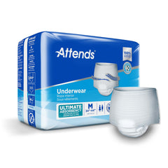 Attends Advanced Absorbent Underwear – Heavy Absorbency Case / Medium / Contoured