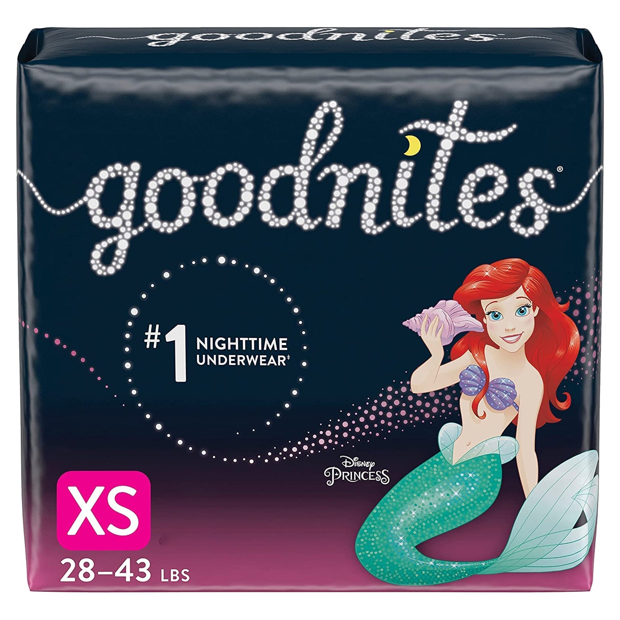 female youth absorbent underwear goodnites pull on with tear away seams x small disposable heavy absorbency packaging type case