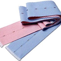Fetal Abdominal Binder Life Trace 2 3/8 X 48 Inch Button Hole Blue / Pink