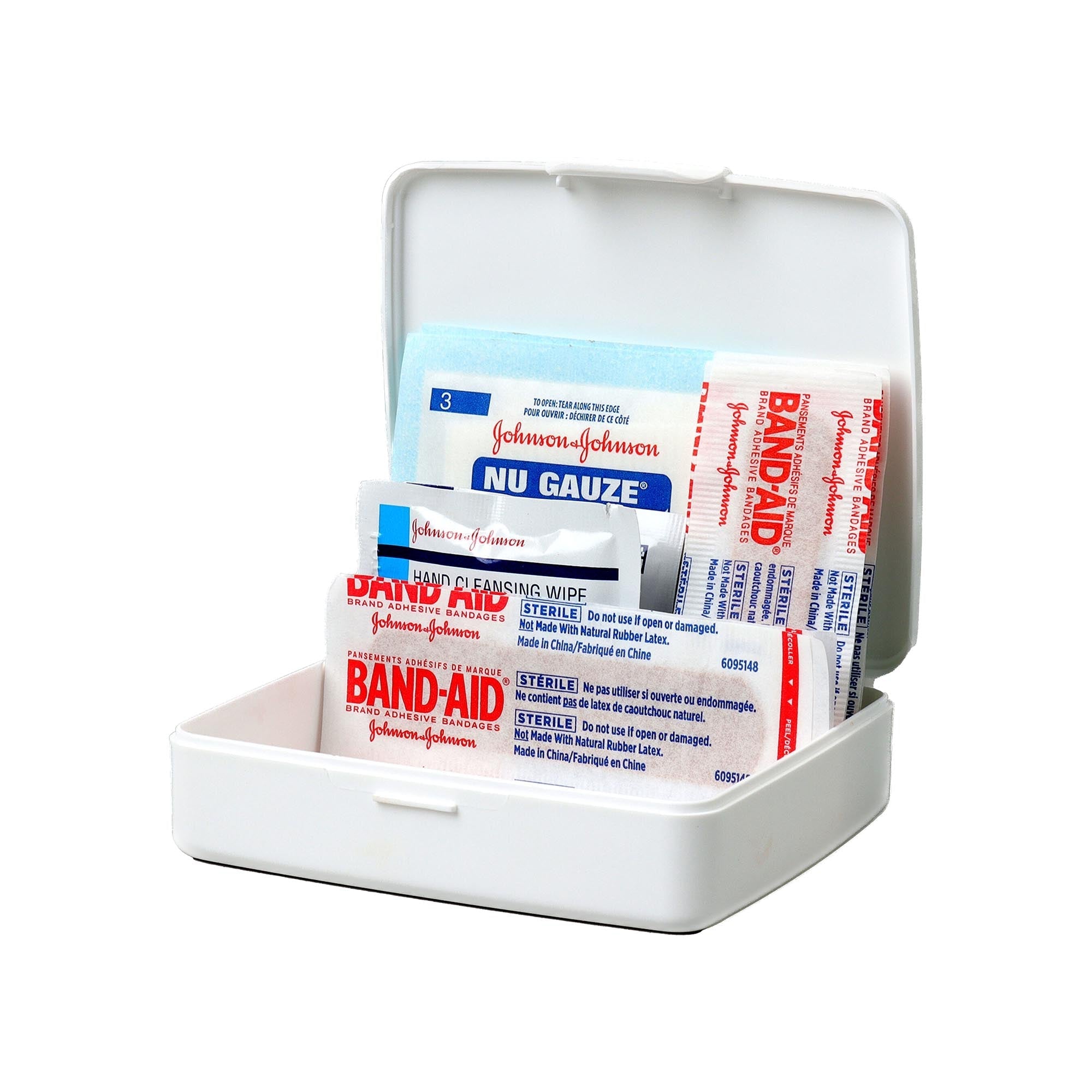 first aid kit johnson and johnson to go plastic case