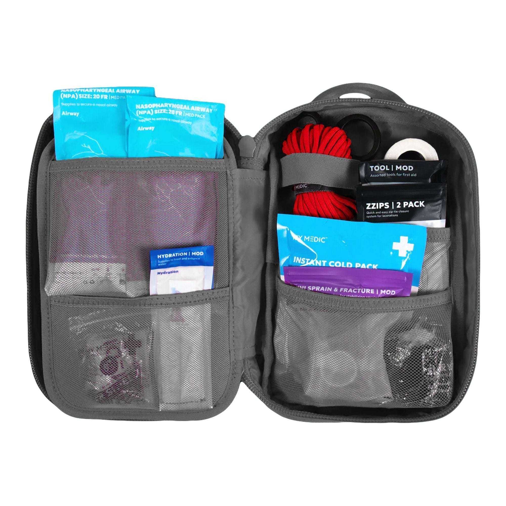 first aid kit my medic myfak standard gray nylon bag