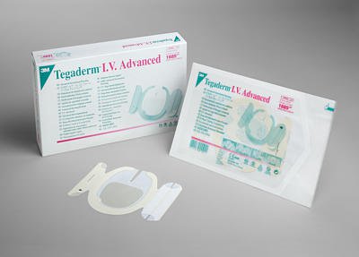 I.V. Dressing 3M Tegaderm Film 3-1/2 X 4-1/2 Inch Sterile