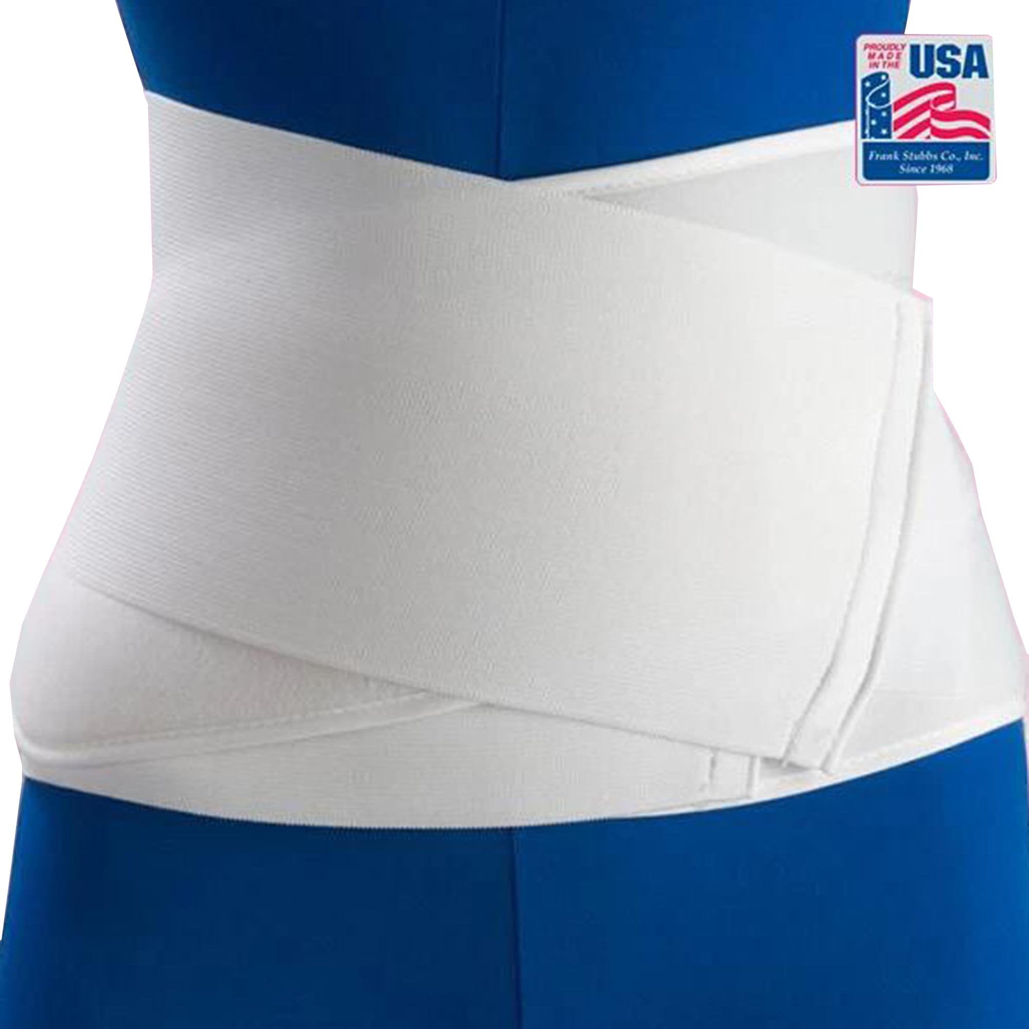 Abdominal Binder Flex Support Contoured One Size Fits Most Hook and Loop Closure 28 to 44 Inch Waist Circumference 12 Inch Height Adult