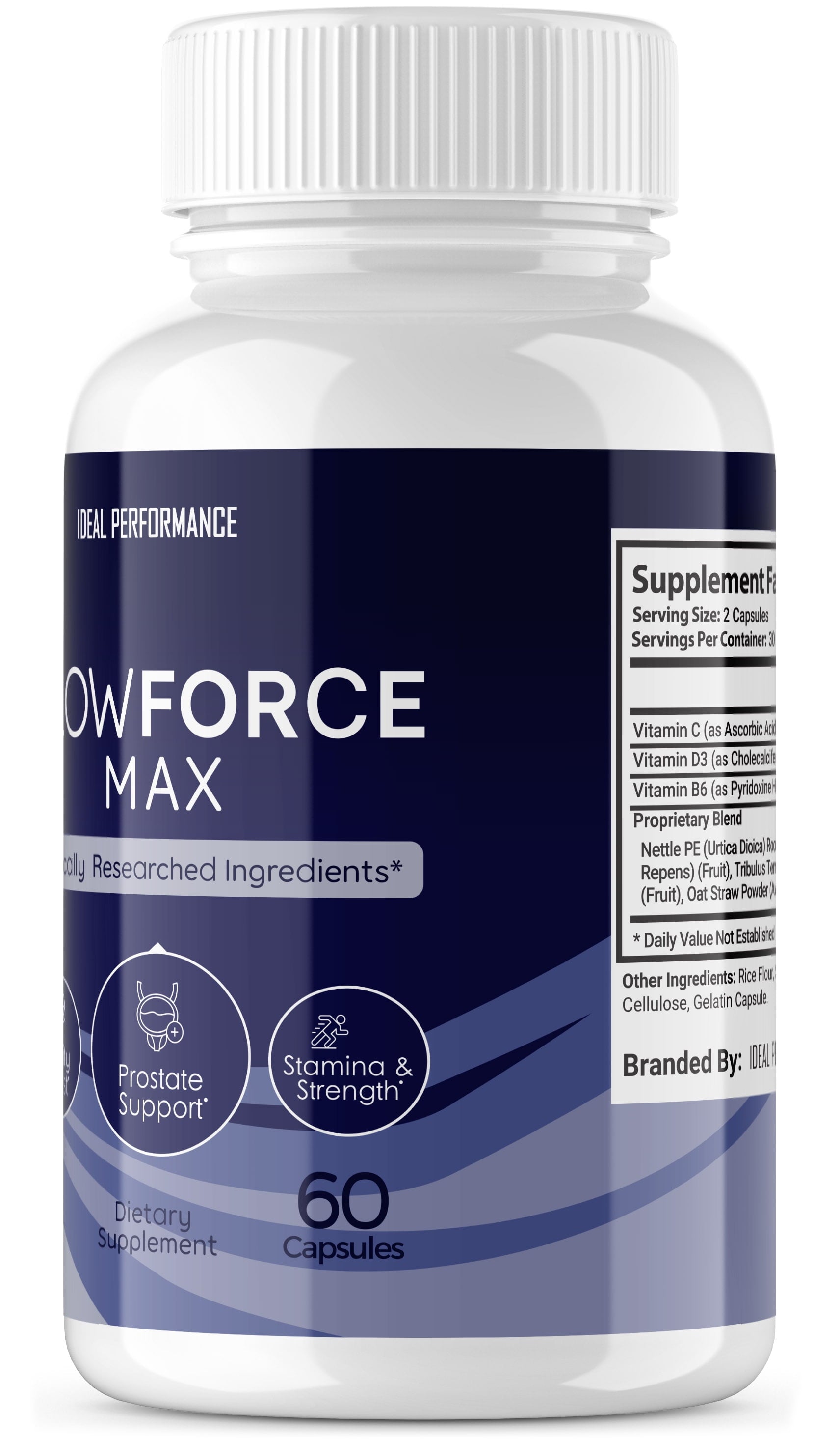 Flowforce Max  Prostate Support, Stamina, Strength Vitality Boost, 5 Pack