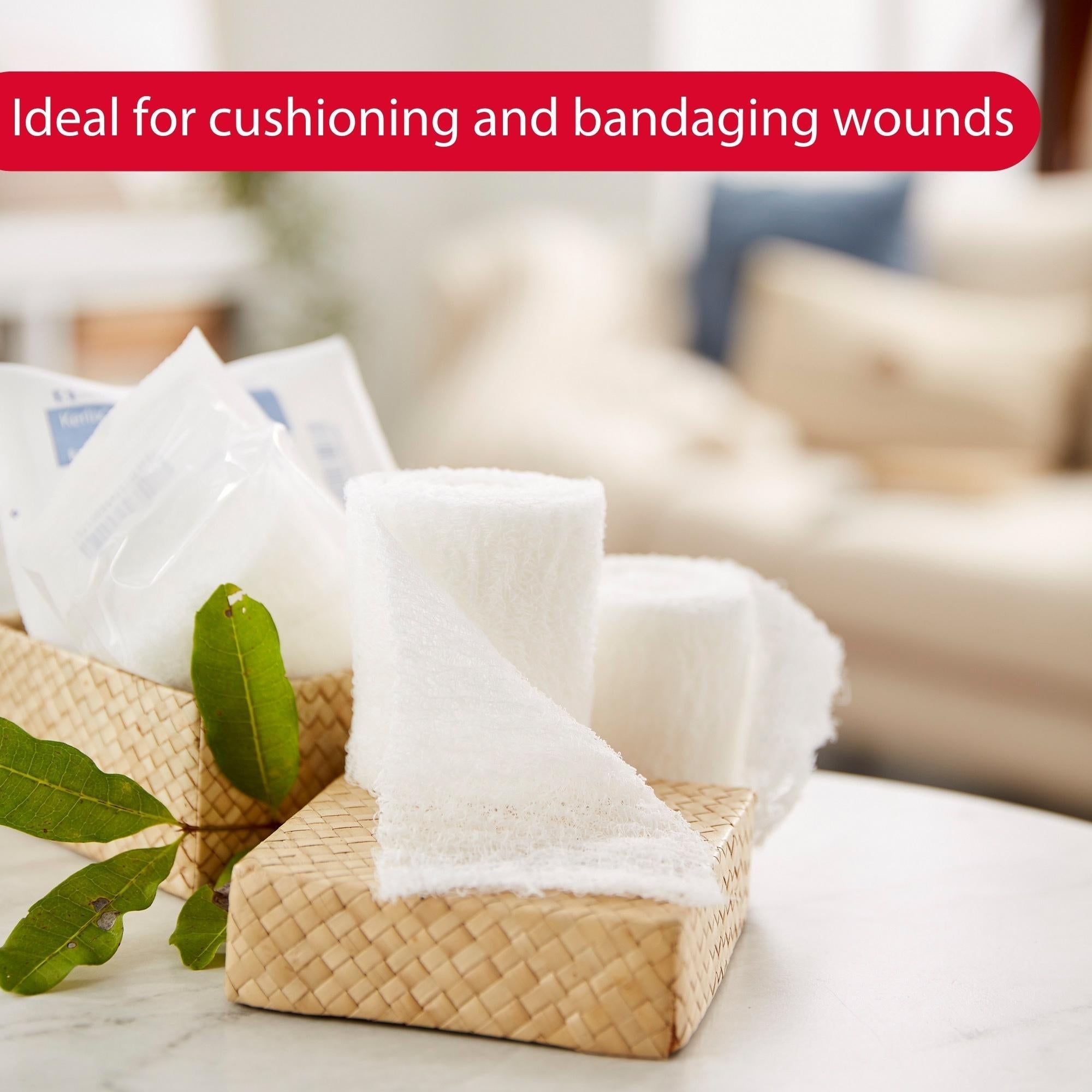 fluff bandage roll kerlix 3 4 10 inch x 3 6 10 yard 6 ply sterile 1 per pouch packaging type case