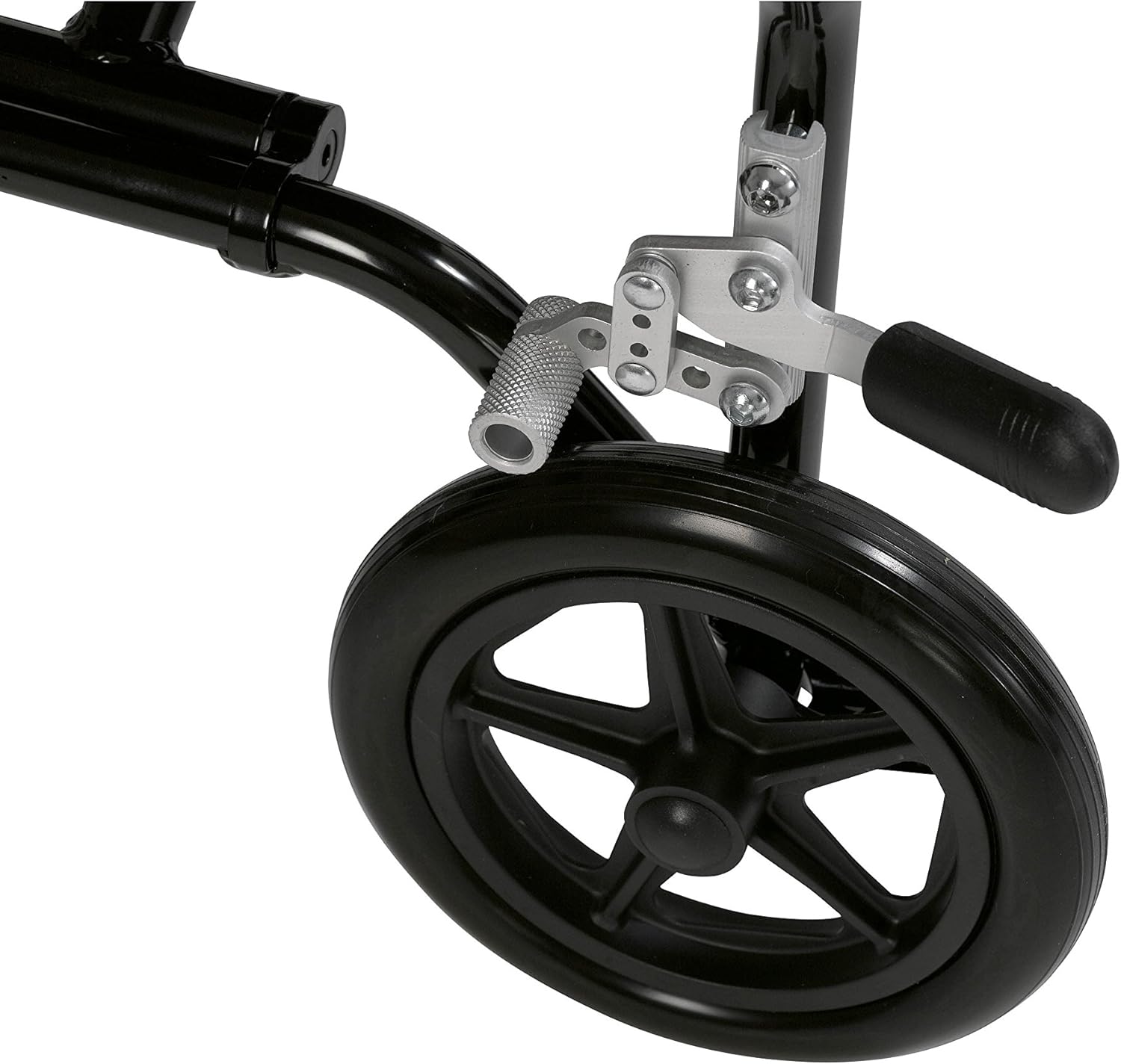 Drive Medical Fly-lite Wheelchair with Swing-away Footrests ,8 Casters In Rear. 6 Casters In Front Wheels ,300 lbs Weight Capacity ,DFL19BL