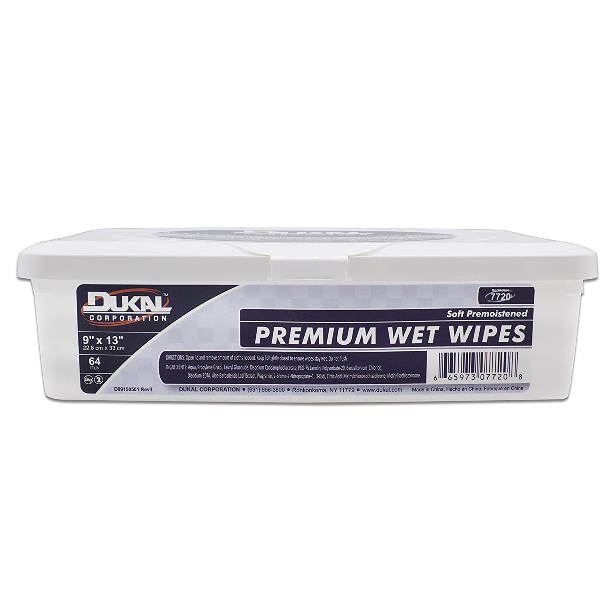 Personal Cleansing Wipe Dukal™ Premium Tub Scented 64 Count