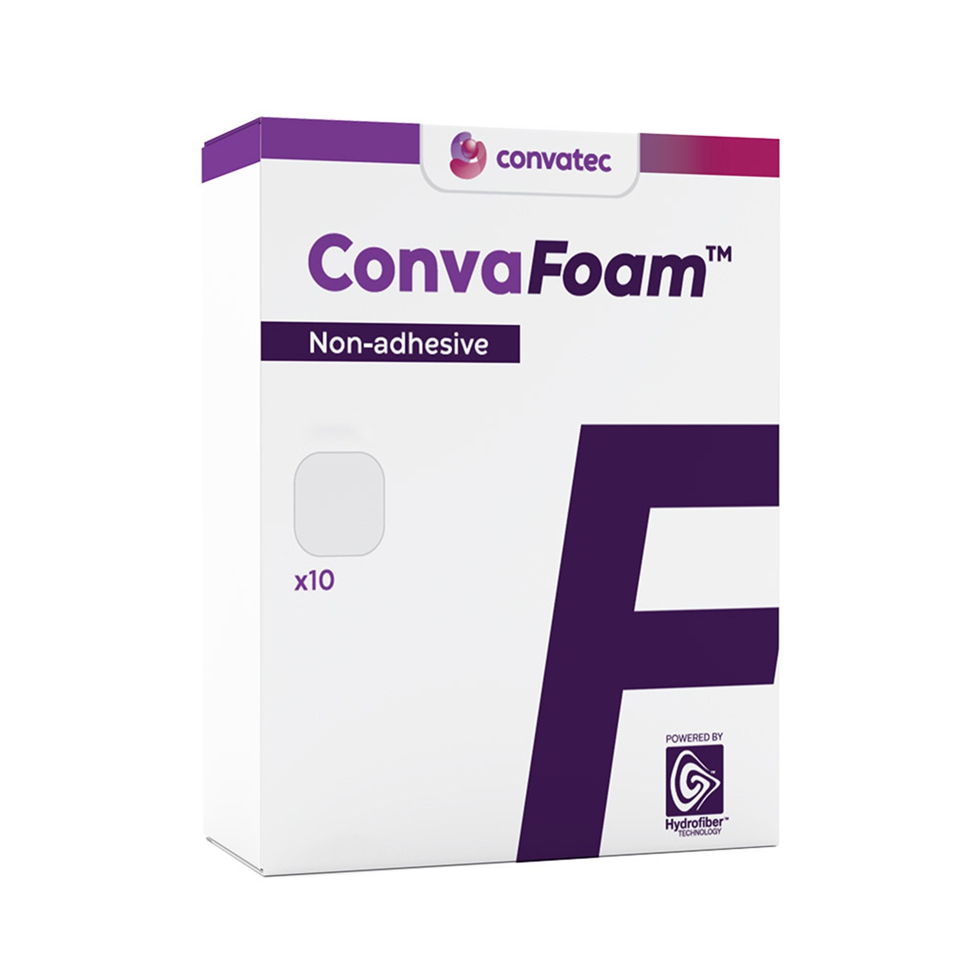 Foam Dressing ConvaFoam Non Adhesive 4 X 4 Inch Without Border Film Backing Nonadhesive Square Sterile