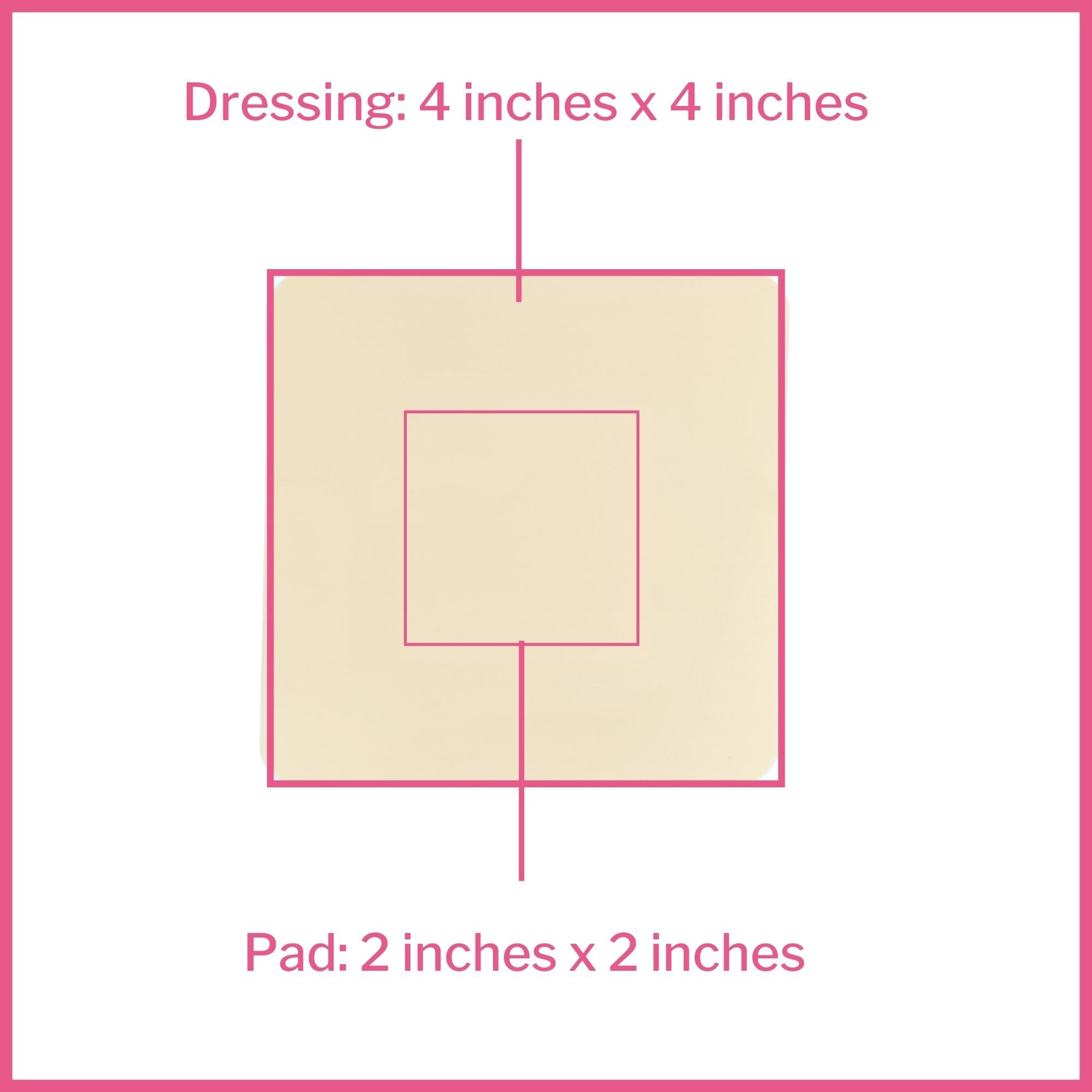foam dressing mckesson 4 x 4 inch with border film backing acrylic adhesive square sterile
