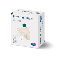 Foam Dressing Proximel Basic 4 X 4 Inch With Border Waterproof Film Backing Acrylic Adhesive Square Sterile