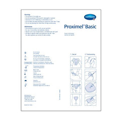 foam dressing proximel basic non border 4 x 4 inch without border waterproof film backing nonadhesive square sterile