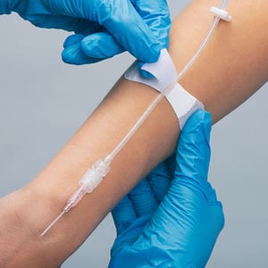 foley catheter line securement device grip lok small 3 inch length sterile packaging type box