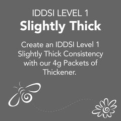 slightly thick liquid thickener packets