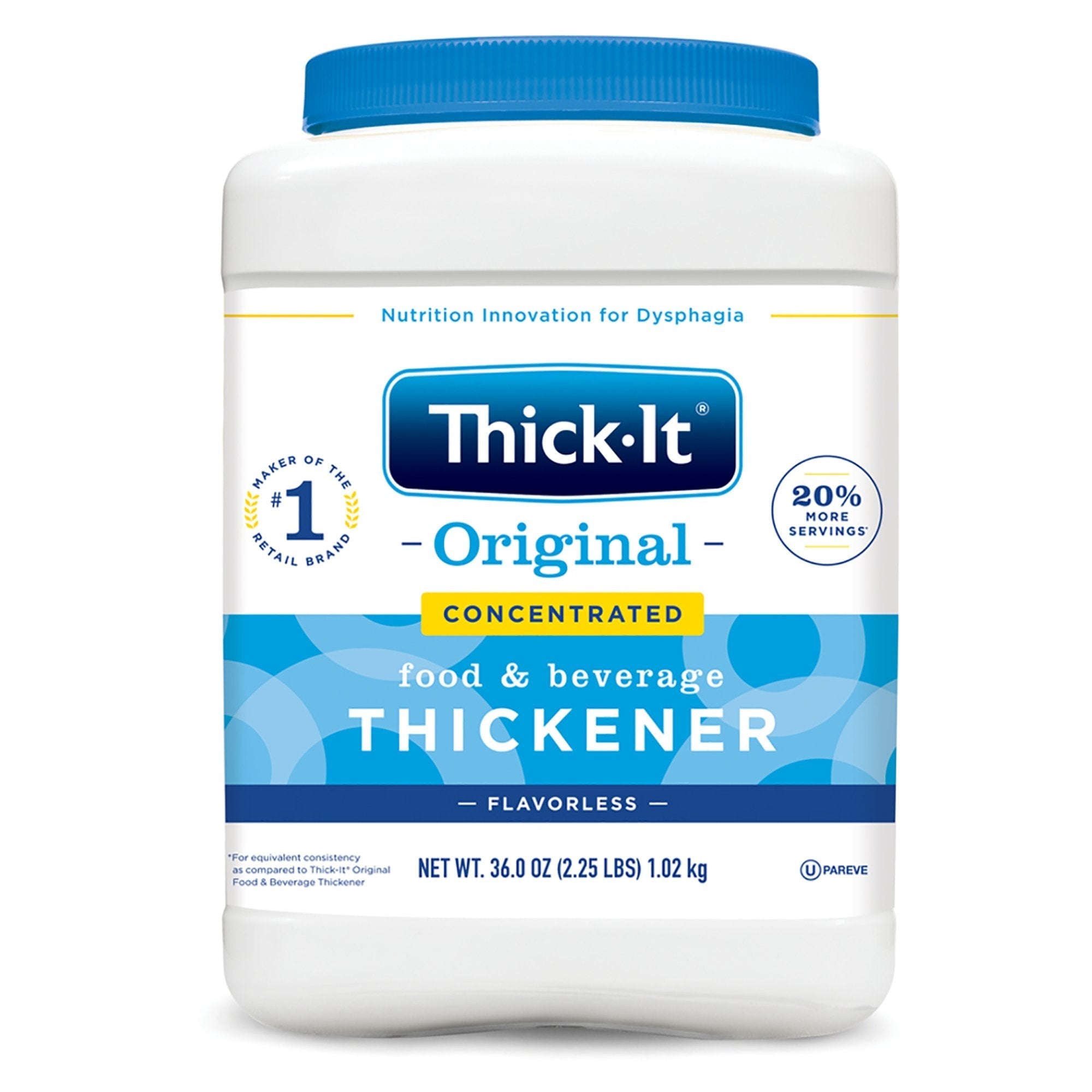 Food and Beverage Thickener Thick It Original Concentrated 36 oz. Canister Unflavored Powder IDDSI Level 0 Thin