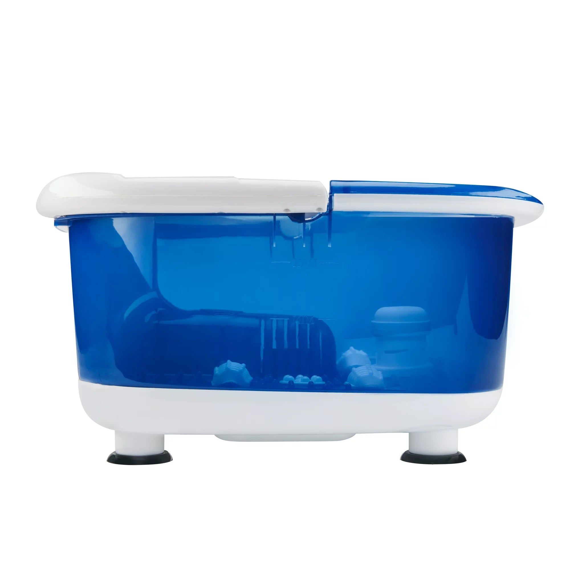 foot bath with heat boost homedics salt n soak pro blue white plastic