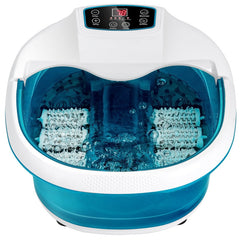 Foot Spa Tub with Bubbles and Electric Massage Rollers for Home Use