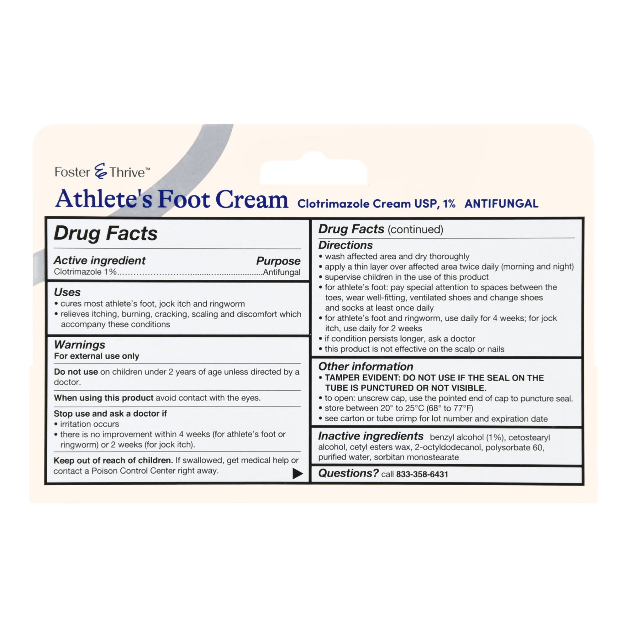 foster thrive 1 clotrimazole athletes foot cream foster thrive antifungal mk1238973ea
