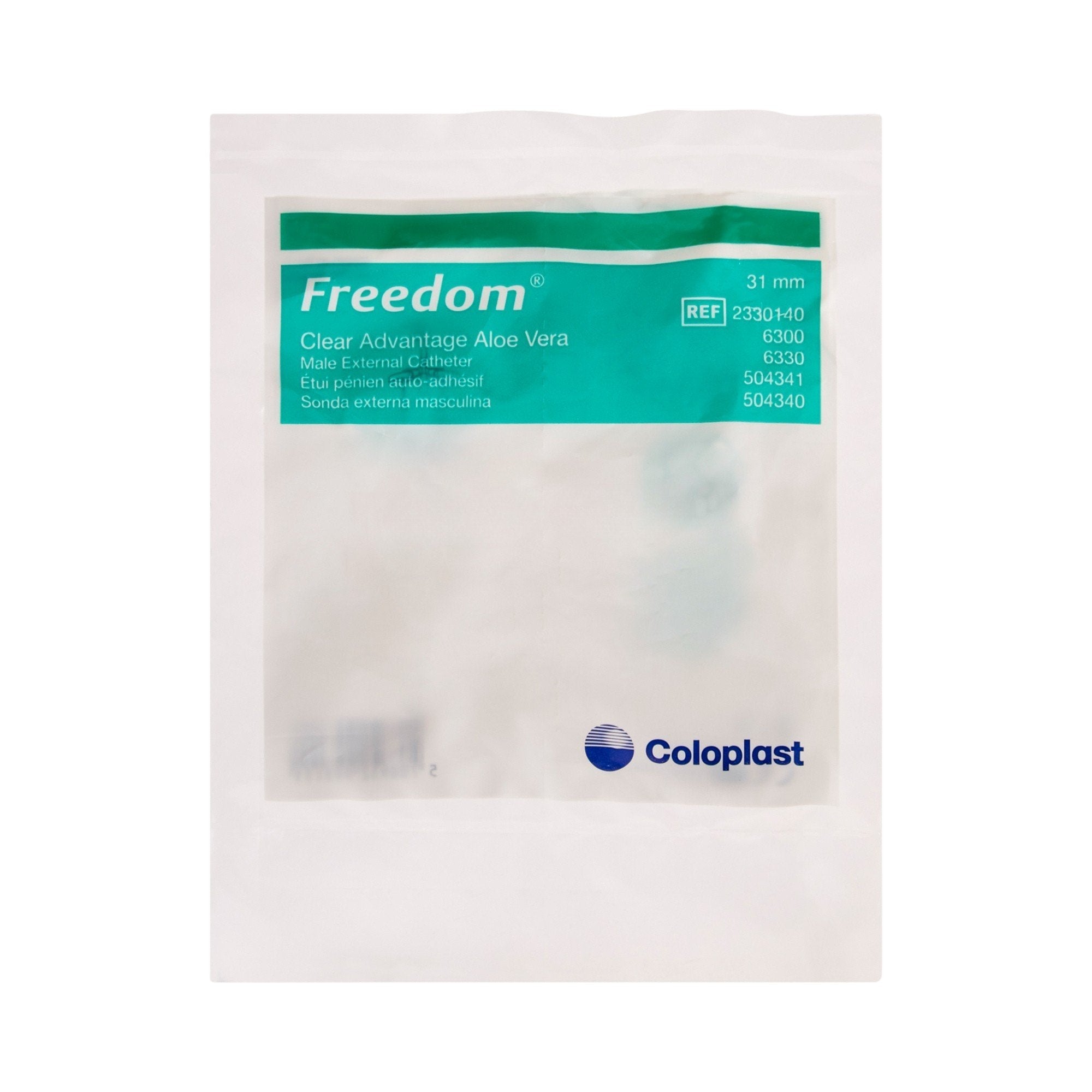 freedom clear advantage male external catheter self adhesive strip 31mm clear advantage male external catheter mk208378ea
