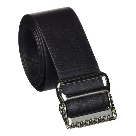gait belt easi care 72 inch length black vinyl coated webbing