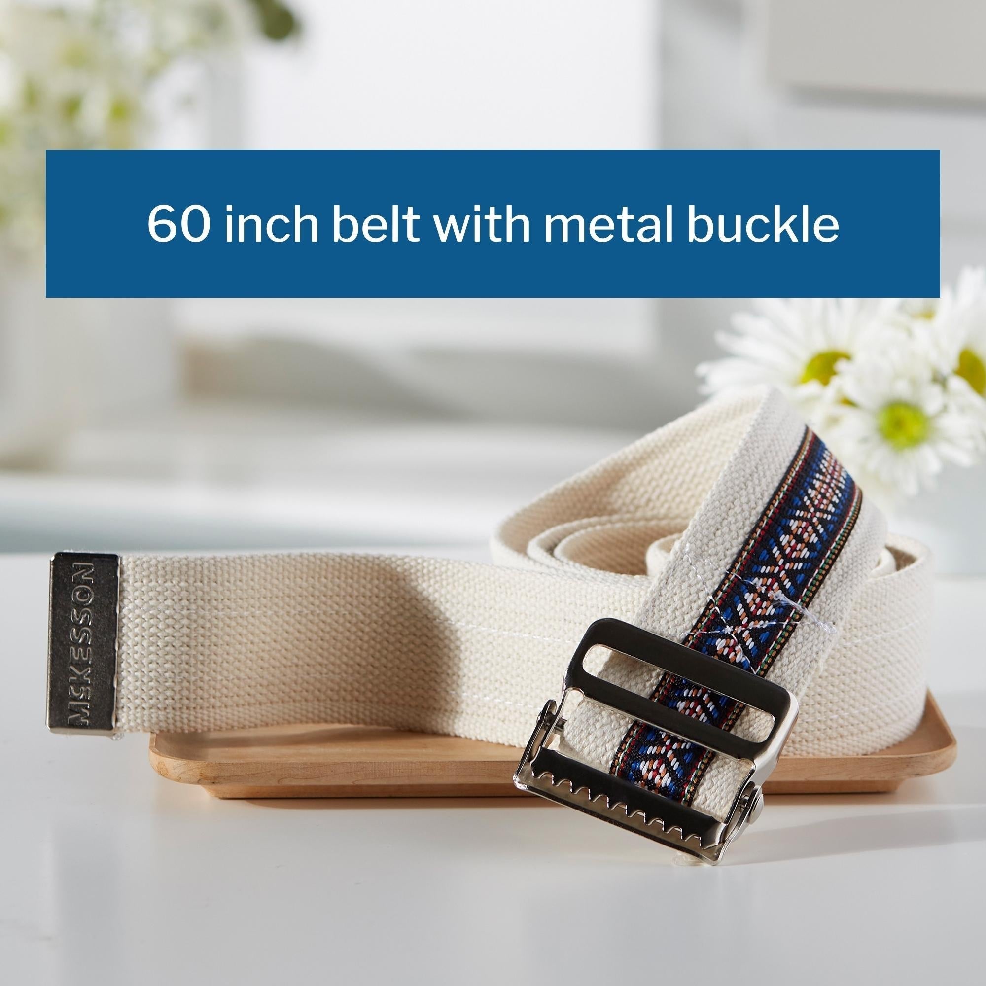 gait belt mckesson 60 inch length fiesta design packaging type each
