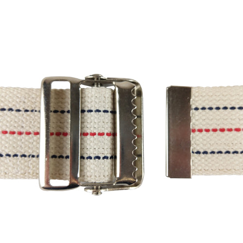 Gait Belt W/metal Buckle 2x60 Striped Blue Jay Brand All Care Store