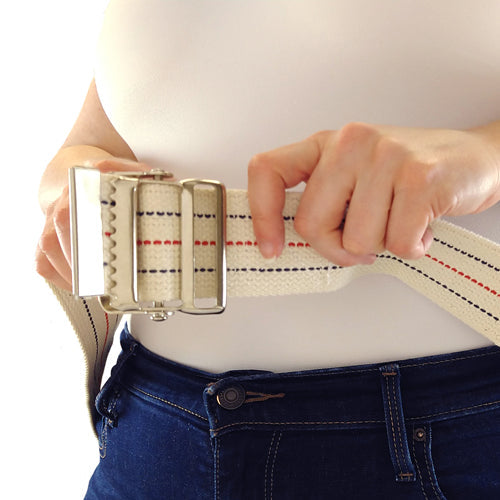 Gait Belt W/metal Buckle 2x60 Striped Blue Jay Brand All Care Store