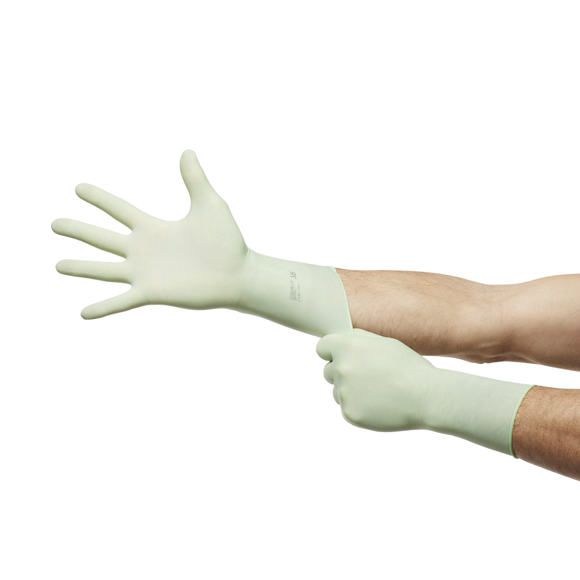 gammex non latex pi green polyisoprene surgical glove size 7 light green gammex non latex pi green surgical glove mk648143bx